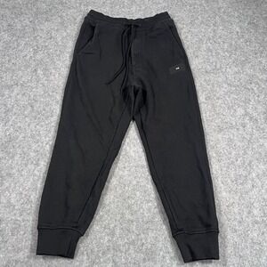 Y-3 Adidas Black Organic Cotton Activewear Jogger Sweatpants Men's Size XS